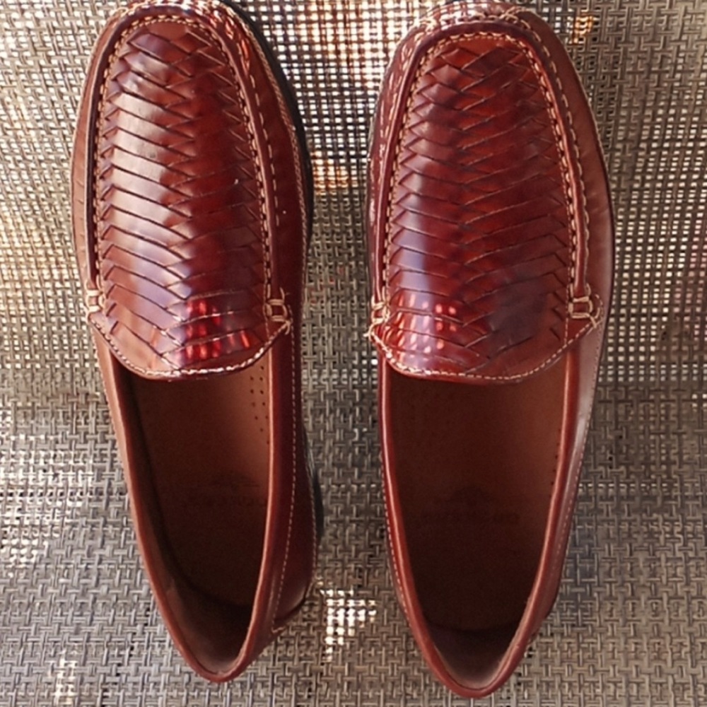 DOCKERS Basket Weave Slip On Loafers